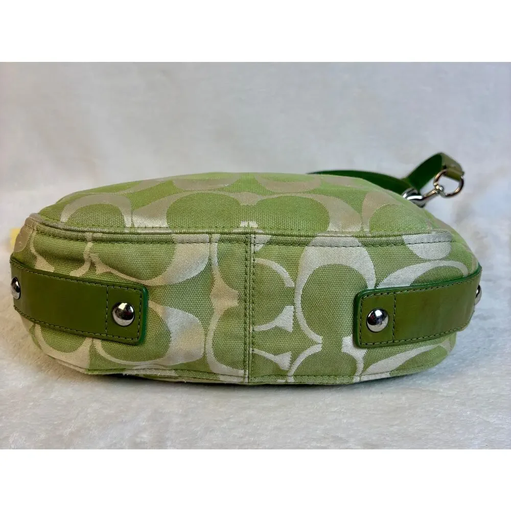 Coach Y2K Zoe Signature Hobo in Pistachio Colorway